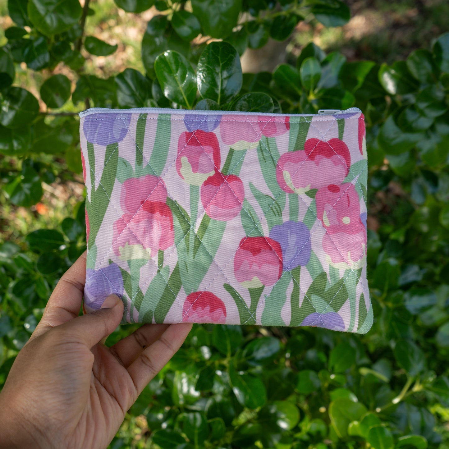 Tulip Quilted Pouch