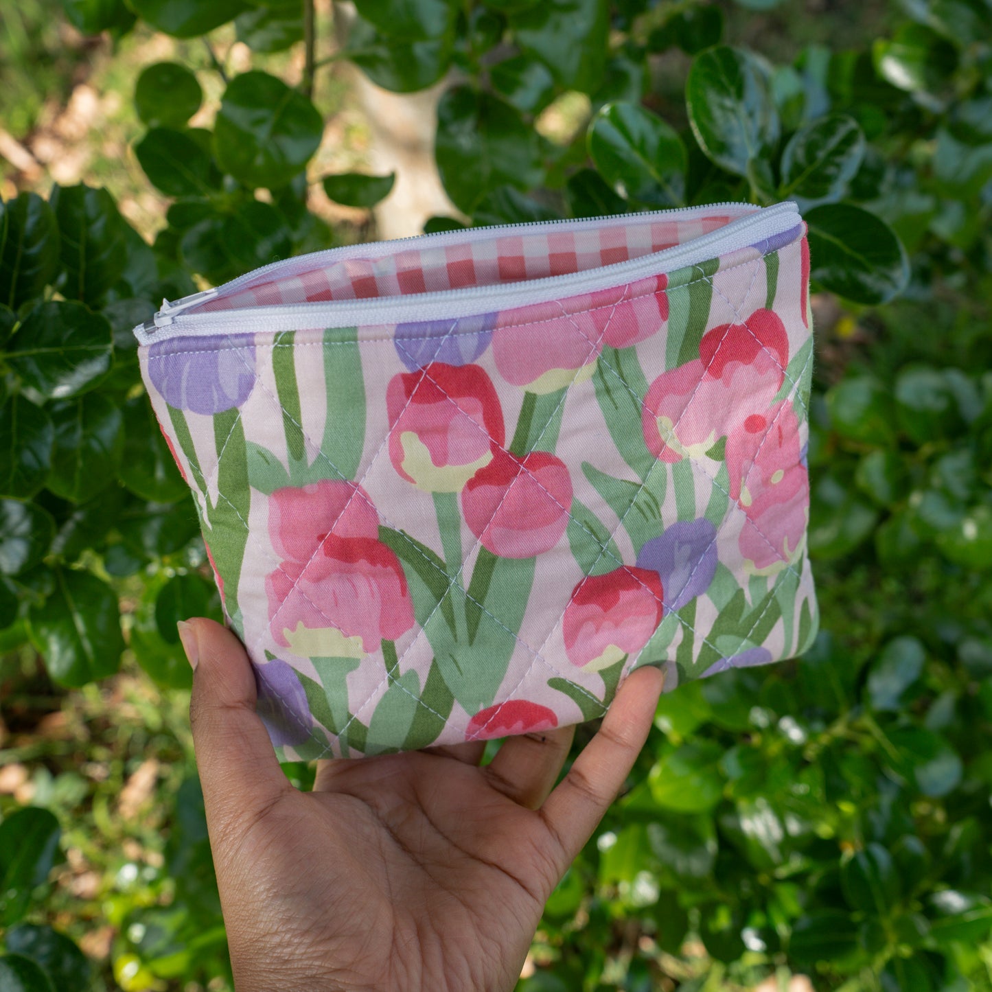 Tulip Quilted Pouch